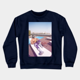 The art of Stock-like photos 3 - Relaxing Wrestler Crewneck Sweatshirt